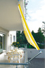 Voile solaire 270 x 140cm - couleur jaune-blanc -