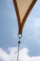 Instructions de montage - Voile d'ombrage triangulaire 3.60 m, ajoure, sable